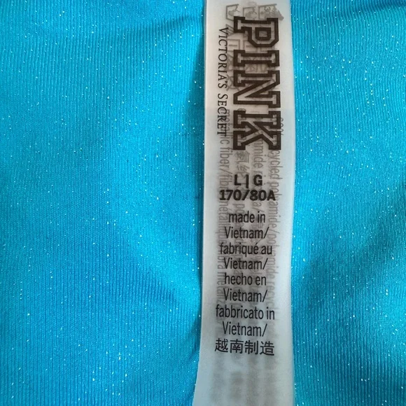 Victoria's Secret “Pink”Sparkling Blue Swim Suit and Skirt Set - Picture 5 of 6